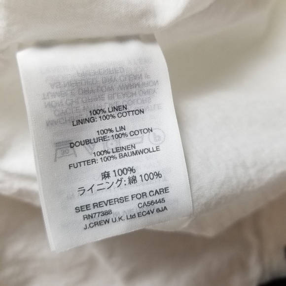 J. Crew 100% Linen Faux Wrap Ruffle Skirt - Picture 5 of 6